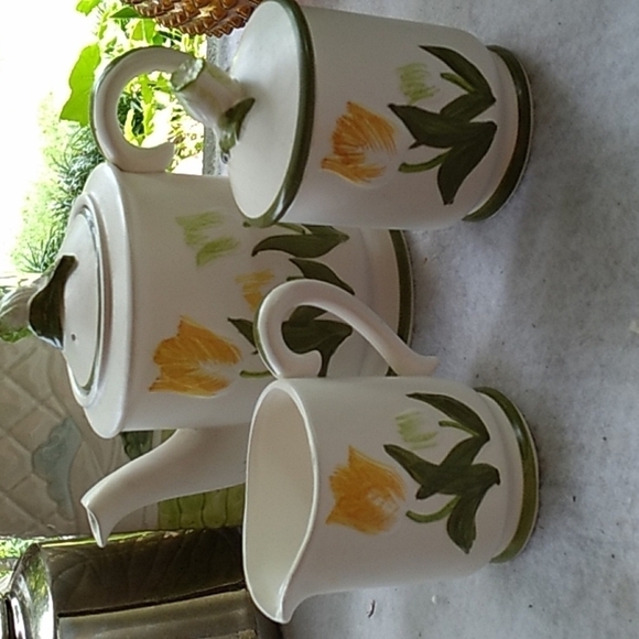 Forever Yours Japan tea pot creamer sugar dish set - Picture 1 of 5